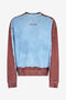 RC Sudadera Distressed Azul Claro Y Marrón ENDLESS SKY WNT68H-CF050