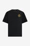 RC Schwarzes T-Shirt mit RC Monogramm RC Schwarzes T-Shirt mit RC Monogramm BLACK QOT62B-JD060