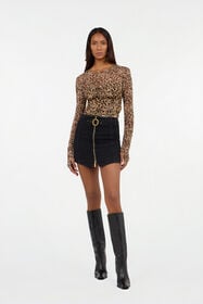 JC Leopard Skin Print Sweater BEIGE VFT214-VF337