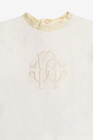 JU Ensemble En Coton Imprimé Monogram Zebra IVORY WJT809-JFR11