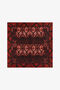 RC Silk Scarf with Brocade Print RC Silk Scarf with Brocade Print Red TALR58-IR075