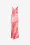 RC Long Dress With Jaguar Skin Print RC Long Dress With Jaguar Skin Print Red UKT127-HEN58