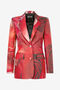 RC Rose-Print Blazer RC Rose-Print Blazer Red UKT405-4QN48