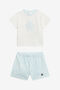 JU Kit Enfant Monogram RC Blanc et Bleu Clair JU Kit Enfant Monogram RC Blanc et Bleu Clair BABY BLUE WJT809-JFR11