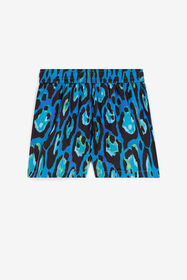 JU Leopard-Print Swim Shorts Blue QJH005-HVF78