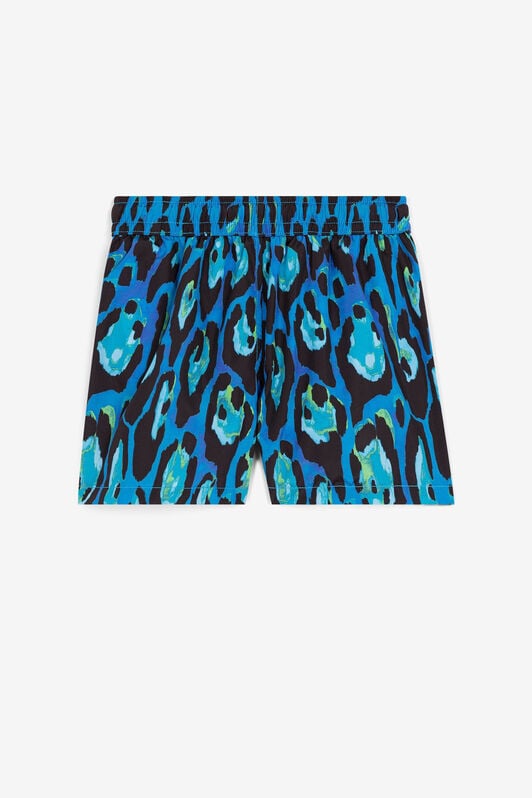 JU Leopard-Print Swim Shorts JU Leopard-Print Swim Shorts Blue QJH005-HVF78