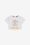 JU Embroidered Logo T-Shirt WHITE XJT61O-JD017
