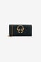 RC Portefeuille Serpentine En Cuir Avec Chaîne RC Portefeuille Serpentine En Cuir Avec Chaîne BLACK WKA017-PZI07
