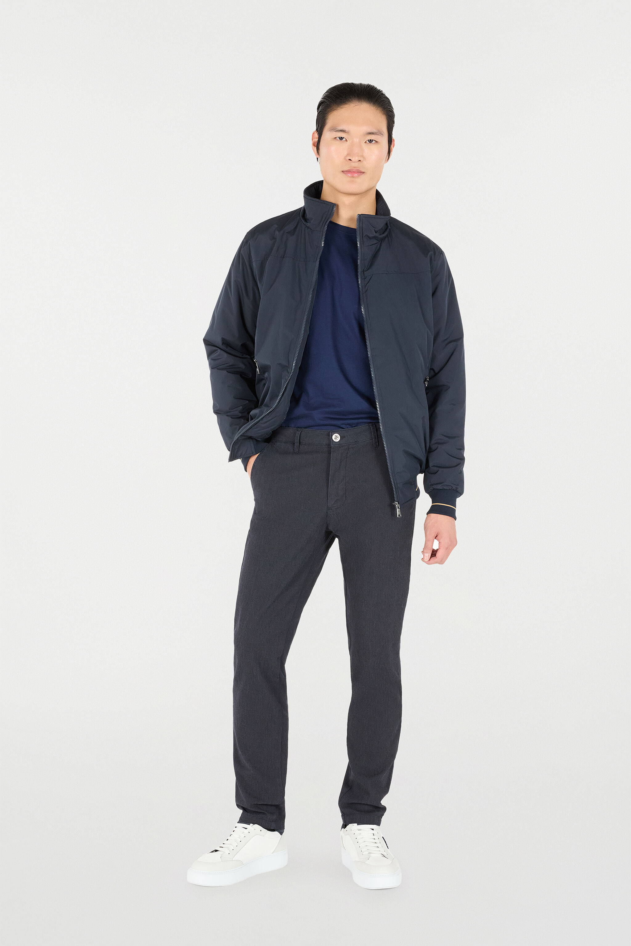 RC Pantalon En Coton Stretch Bleu foncé POT20A-DJ001