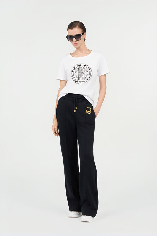 RC White Cotton T-Shirt with Logo WHITE QOT60C-JV060