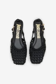 JC Slingback in Braided Design BLACK WFS105-WF343