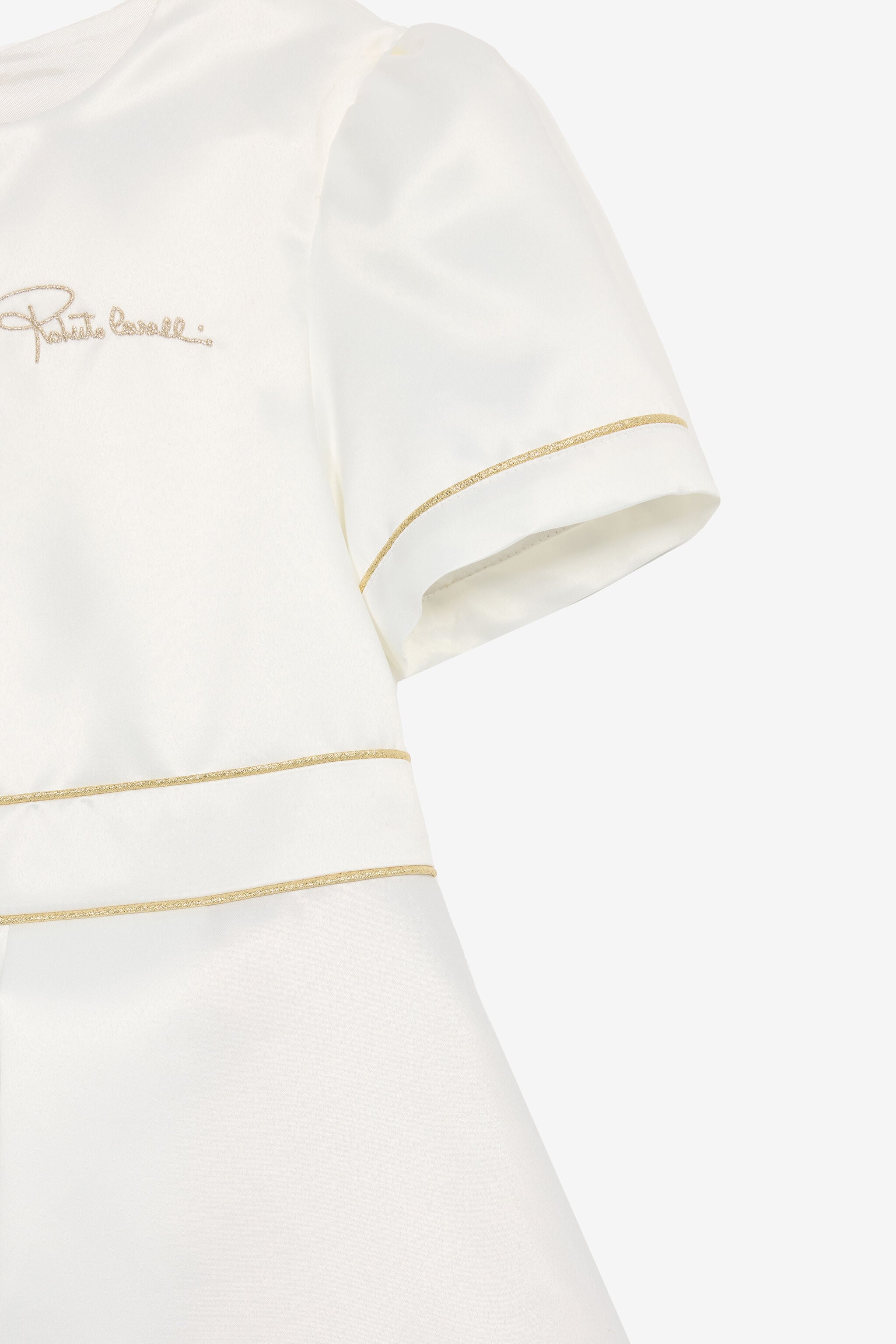 JU Kleid Mit Logo Und Monogramm RC Weiß UJT10I-RD028