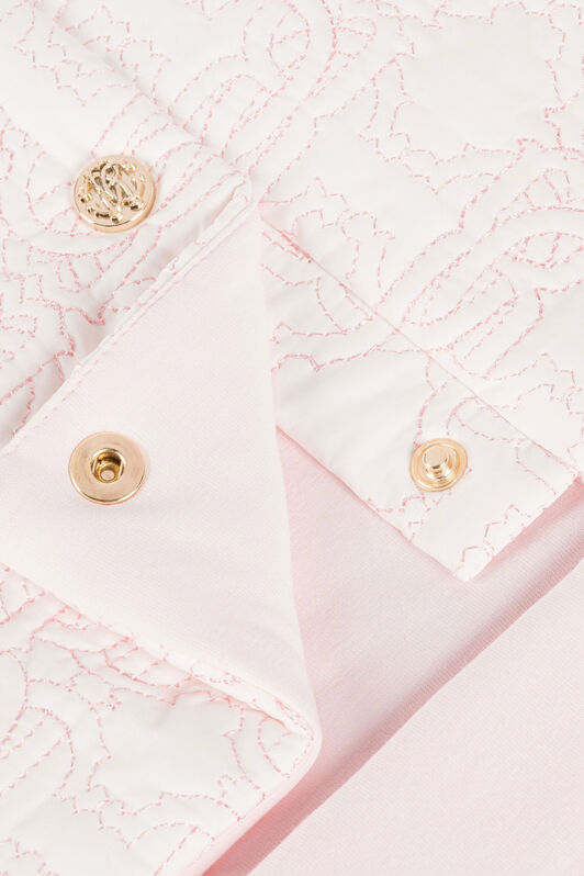 JU Logo-print detail baby nest BABY ROSE PJT822-JME21
