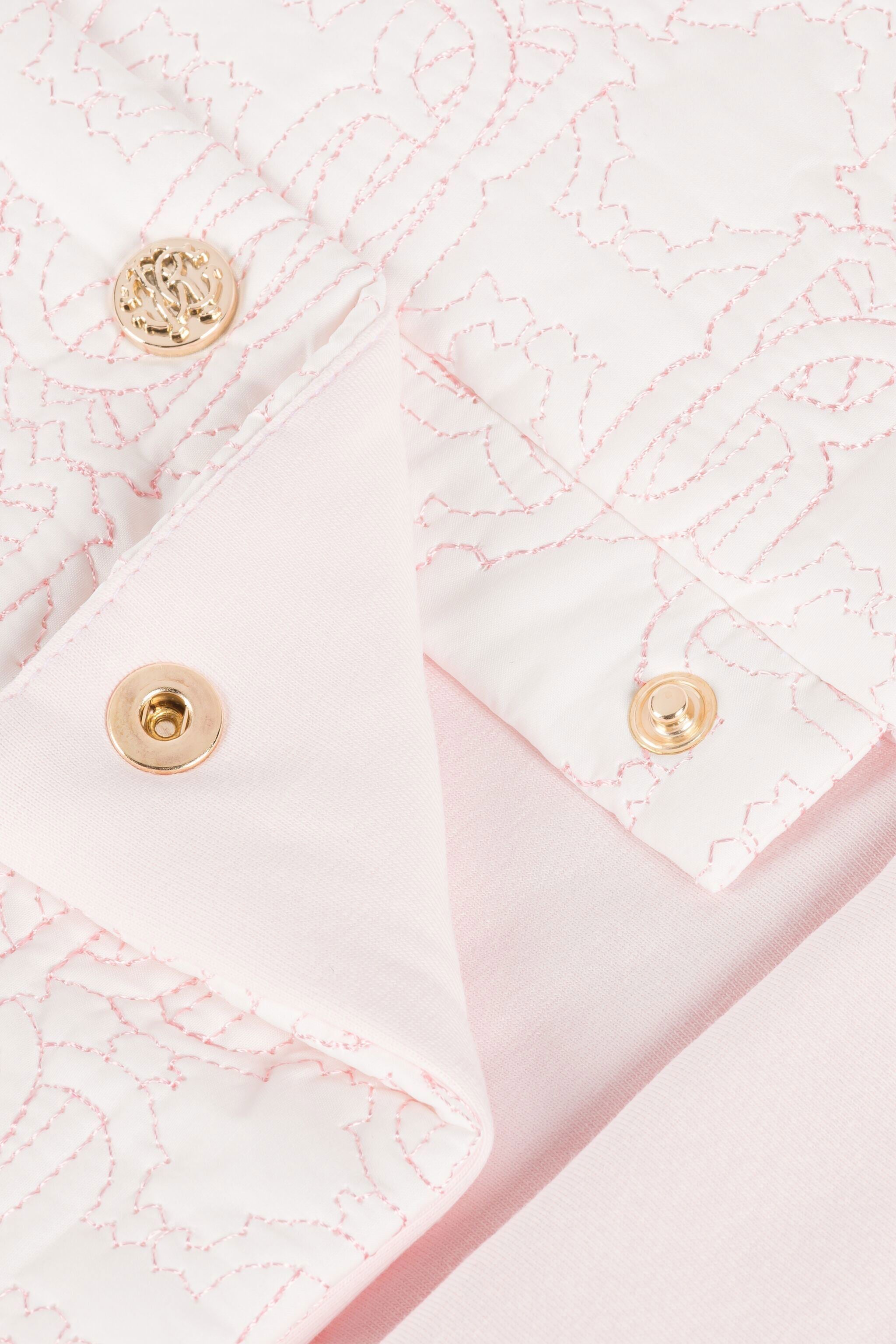 JU Logo-print detail baby nest BABY ROSE PJT822-JME21
