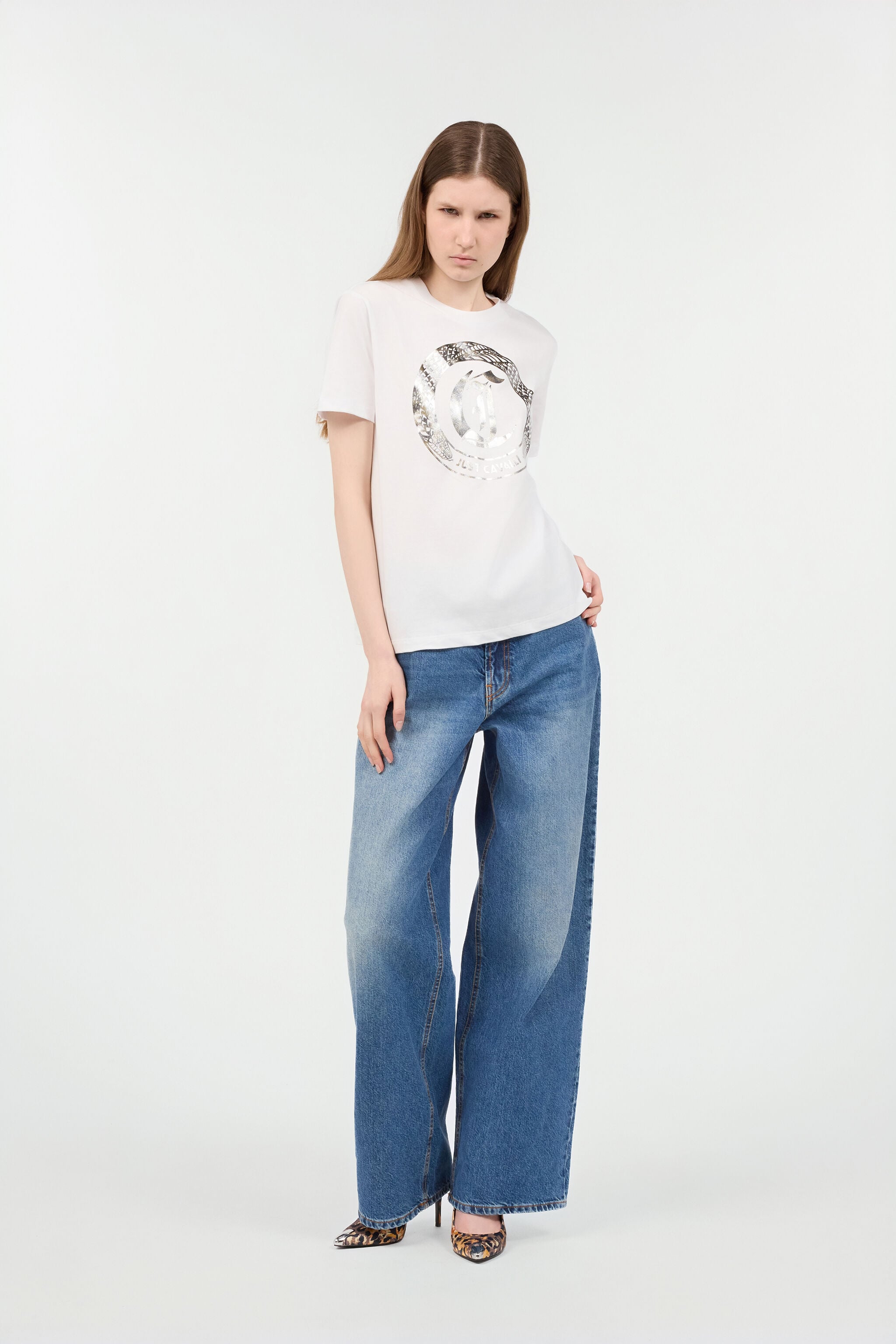 JC T-Shirt With JC Monogram JC T-Shirt With JC Monogram WHITE UFT131-UF185