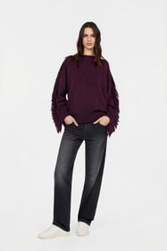 JC Burgundy Sweater BLACK VFM043-VF299