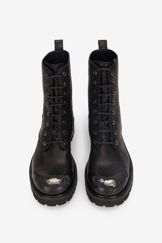 RC Used-Toe Combat Boots RC Used-Toe Combat Boots Black VKS015-PGB10