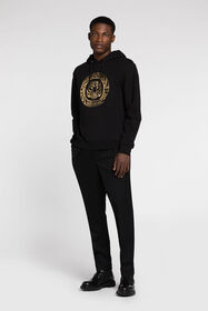 JC Just Cavalli Tiger And Logo-Print Hoodie BLACK/GOLD Q61312-Q0215