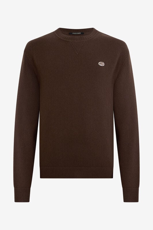 RC Chocolate sweater with RC monogram RC Chocolate sweater with RC monogram CHOCOLATE VRM607-MQ016