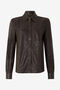 RC Chemise En Cuir Brun Foncé RC Chemise En Cuir Brun Foncé Marron VWP700-PN002