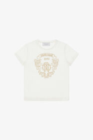 JU T-shirt with RC Logo White TJT64C-JD001
