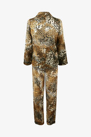HO Women’s Silk Pajamas with Jaguar Skin Print JAGUAR SKIN VALH09-IH018