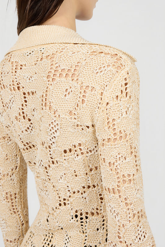 RC Jaguar Crochet Cardigan RC Jaguar Crochet Cardigan WHITE GOLD XQM902-MG023