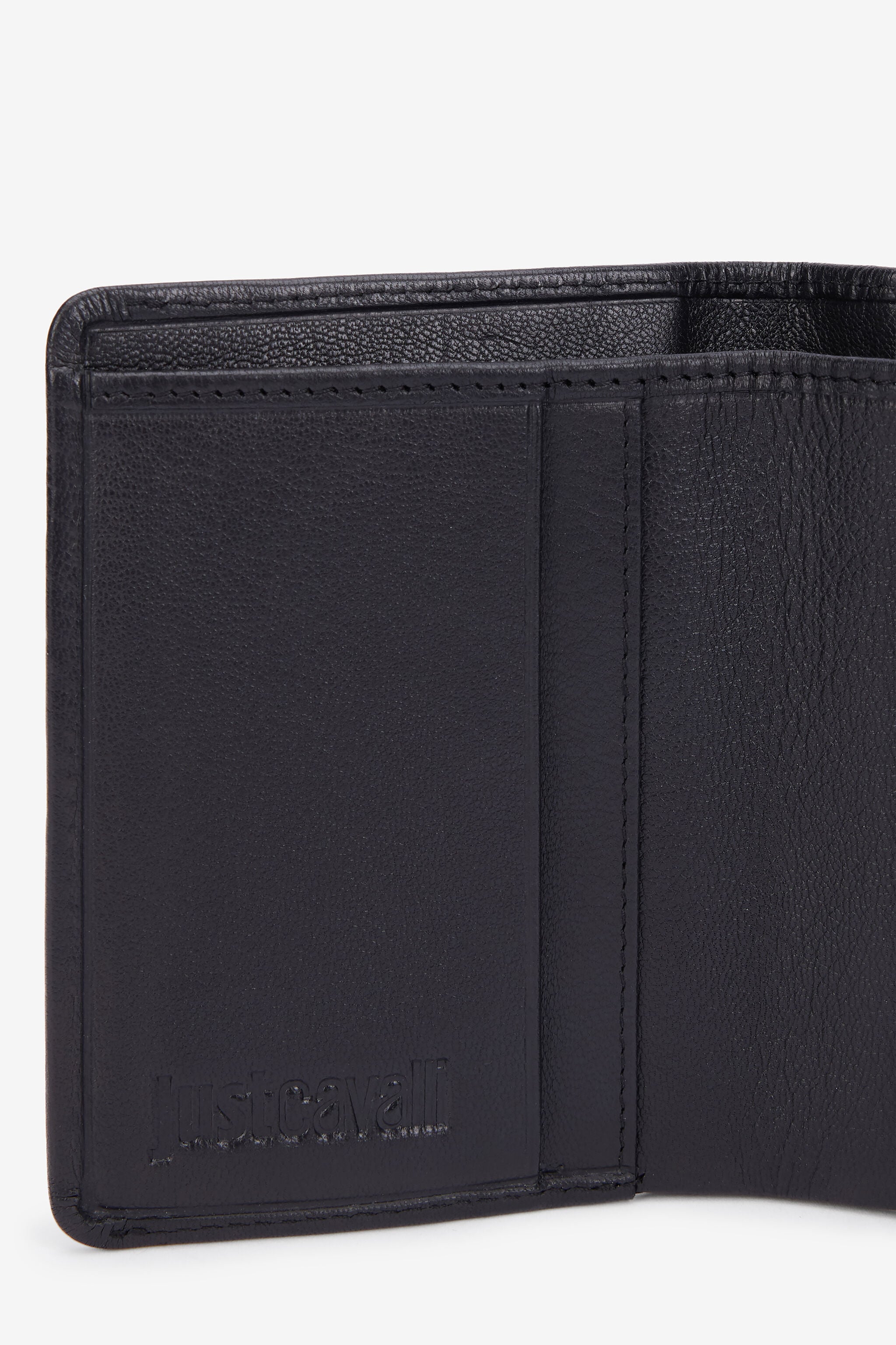 JC Just Cavalli Black Leather Wallet JC Just Cavalli Black Leather Wallet BLACK VFP018-VF574