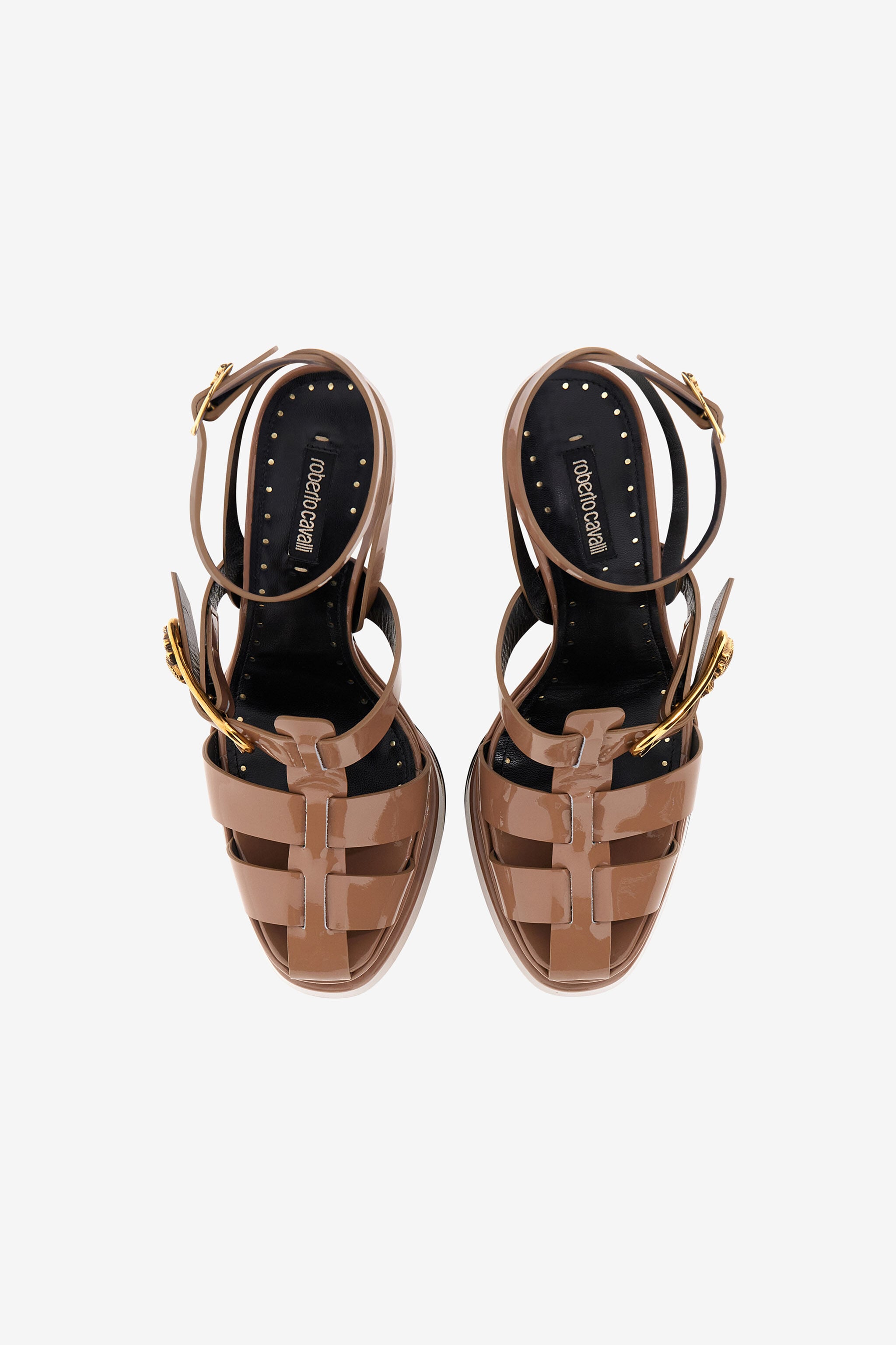 RC Platform sandal with Logo Brown SKS012-PZ133