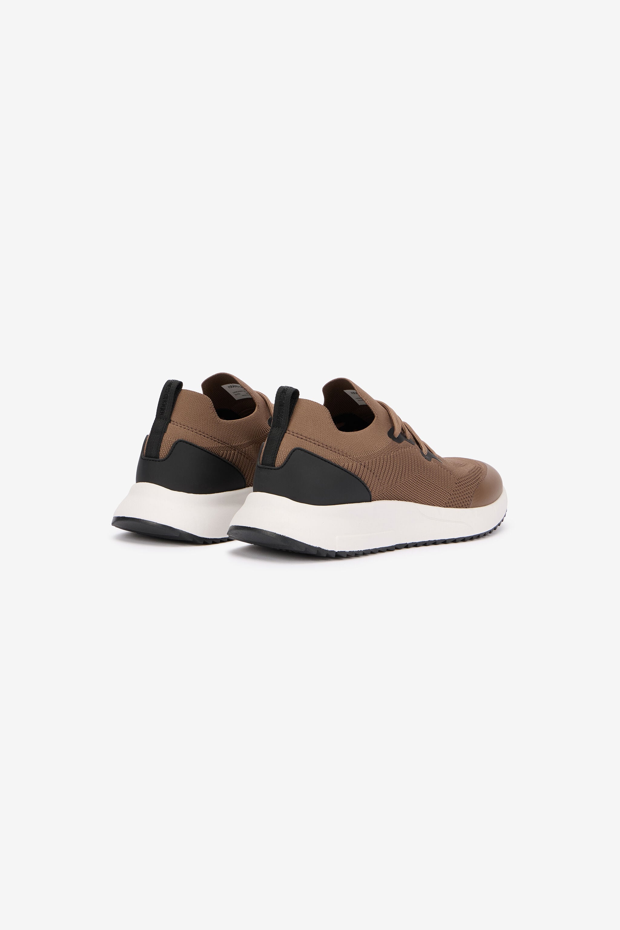 RC Braune Strick-Laufschuhe BROWN QOS00B-FT170