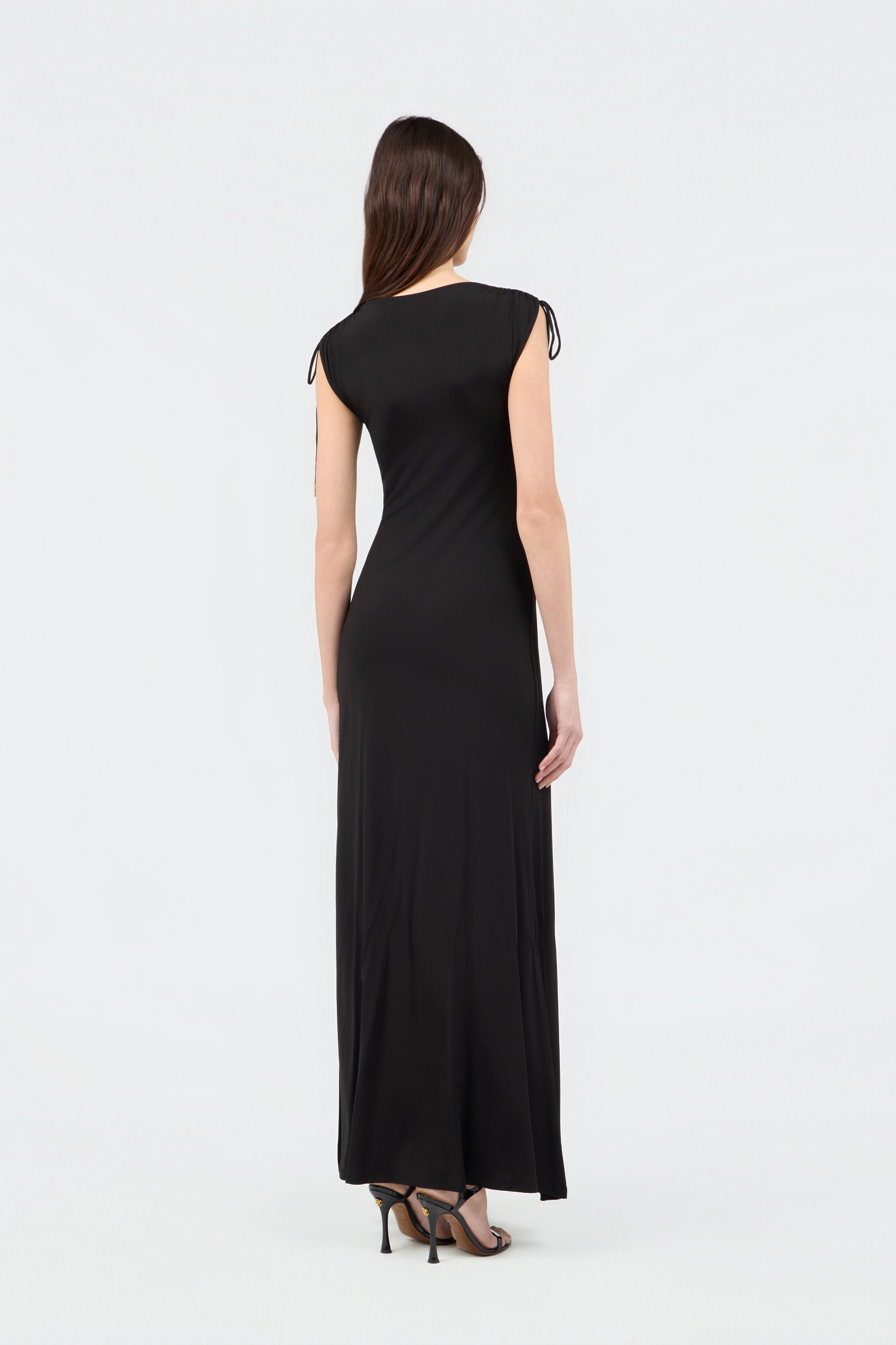 RC Robe Maxi Noire avec Détail Mirror Snake RC Robe Maxi Noire avec Détail Mirror Snake BLACK SOT10B-VI007