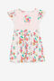 JU Floral logo-print T-shirt dress JU Floral logo-print T-shirt dress Pink QJT145-JV025