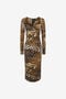RC Jaguar Skin print dress RC Jaguar Skin print dress Marron clair SKT171-LNG34