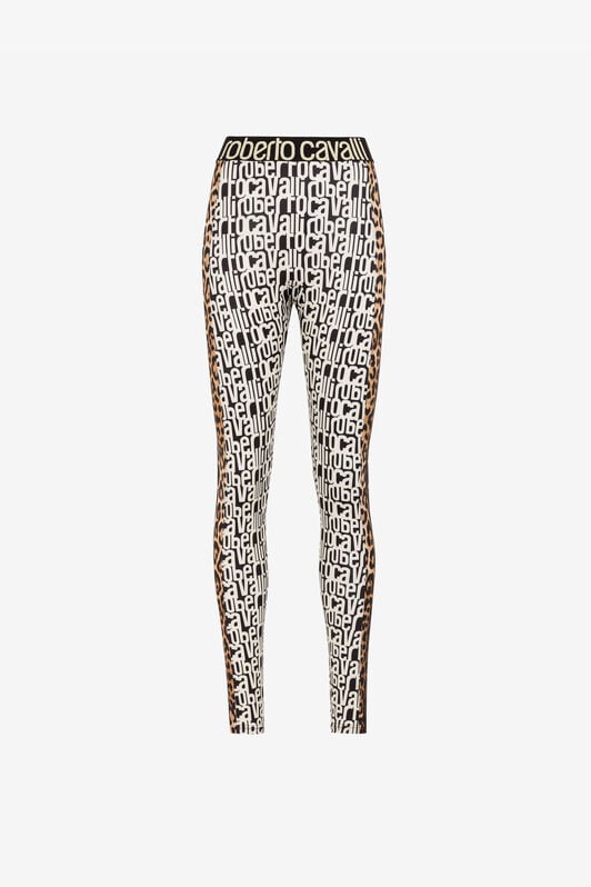 RC Leggings mit Logo-Print RC Leggings mit Logo-Print Schwarz/Weiß RKT26A-LNH82