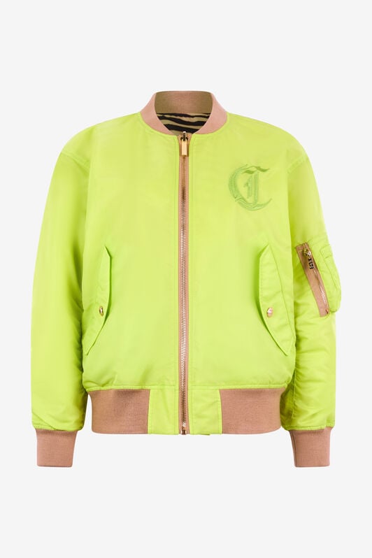 JC Bomber Jacket With JC Monogram JC Bomber Jacket With JC Monogram Light green UFT200-UF266