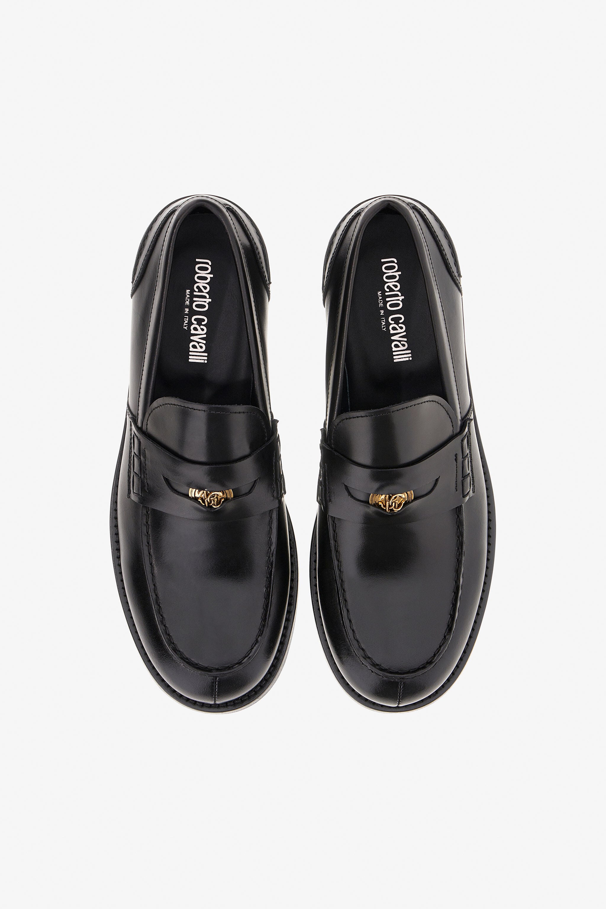 RC Moccasins with Monogram RC Black SRS017-PZA84