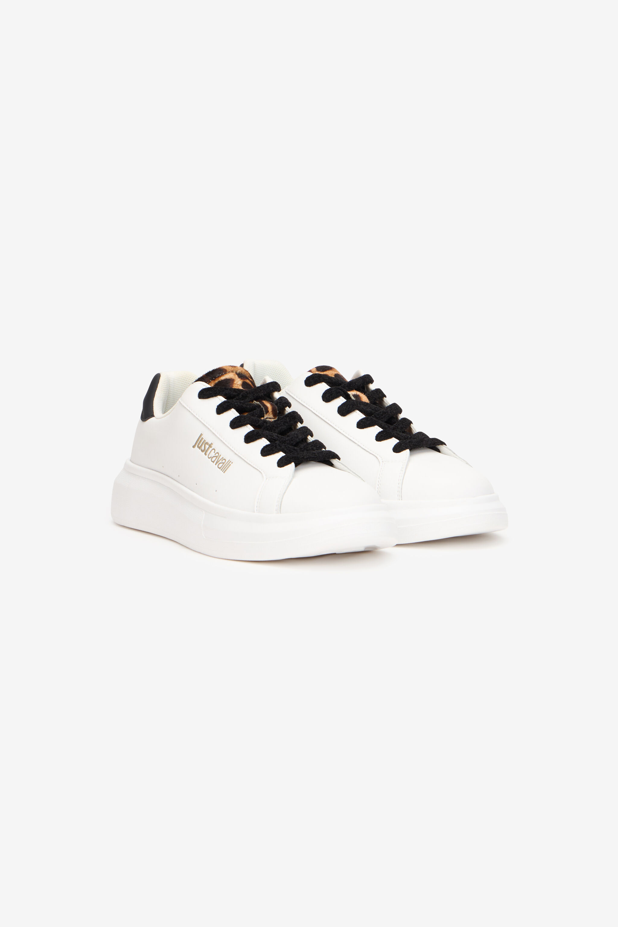 JC Baskets avec imprimé Leopard et logo JC Baskets avec imprimé Leopard et logo WHITE XFS003-XF399