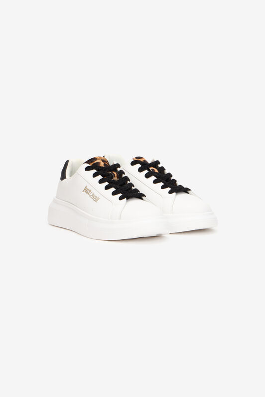 JC Baskets avec imprimé Leopard et logo JC Baskets avec imprimé Leopard et logo WHITE XFS003-XF399