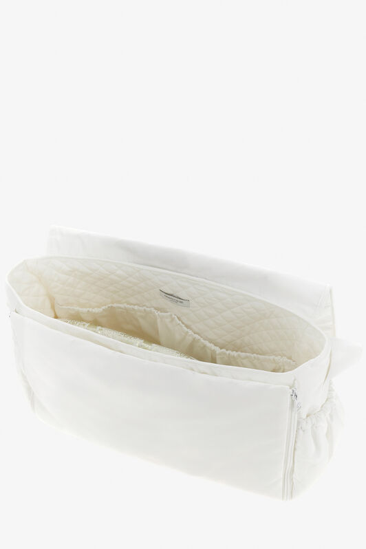 JU RC Monogram-Embroidered Changing Bag White TJT824-SB001