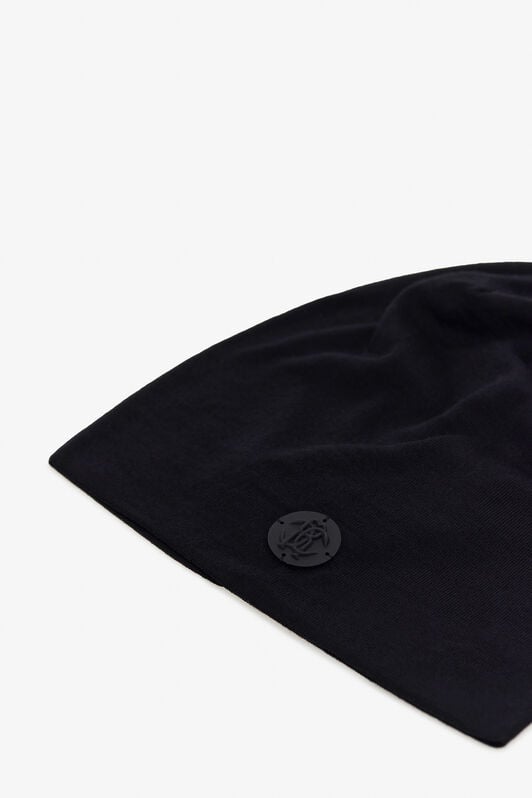 RC Wool Beanie with Mirror Snake Monogram RC Wool Beanie with Mirror Snake Monogram Black TALR19-IR036