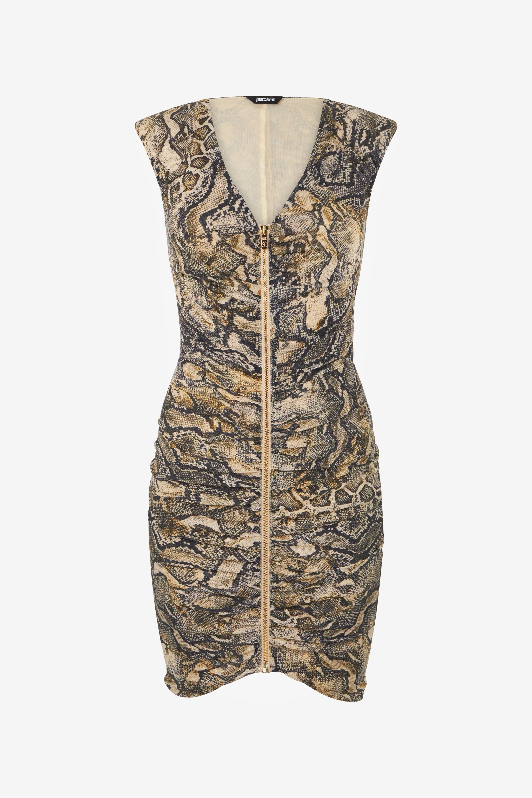 JC Mini Dress With Zipper And Python Print JC Mini Dress With Zipper And Python Print CORTECCIA UFT180-UF246