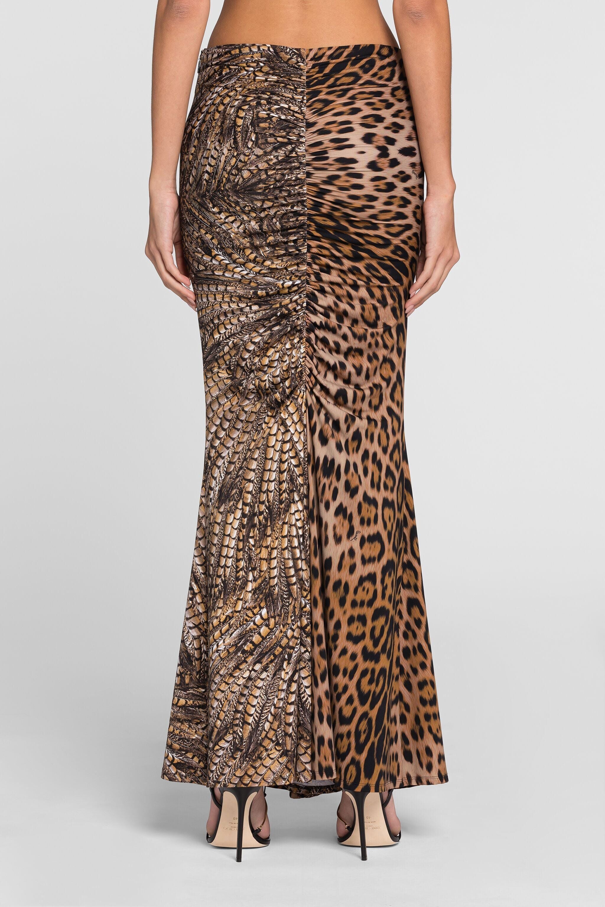 RC Leopard-print maxi skirt RC Leopard-print maxi skirt Light brown QKT308-LNF53