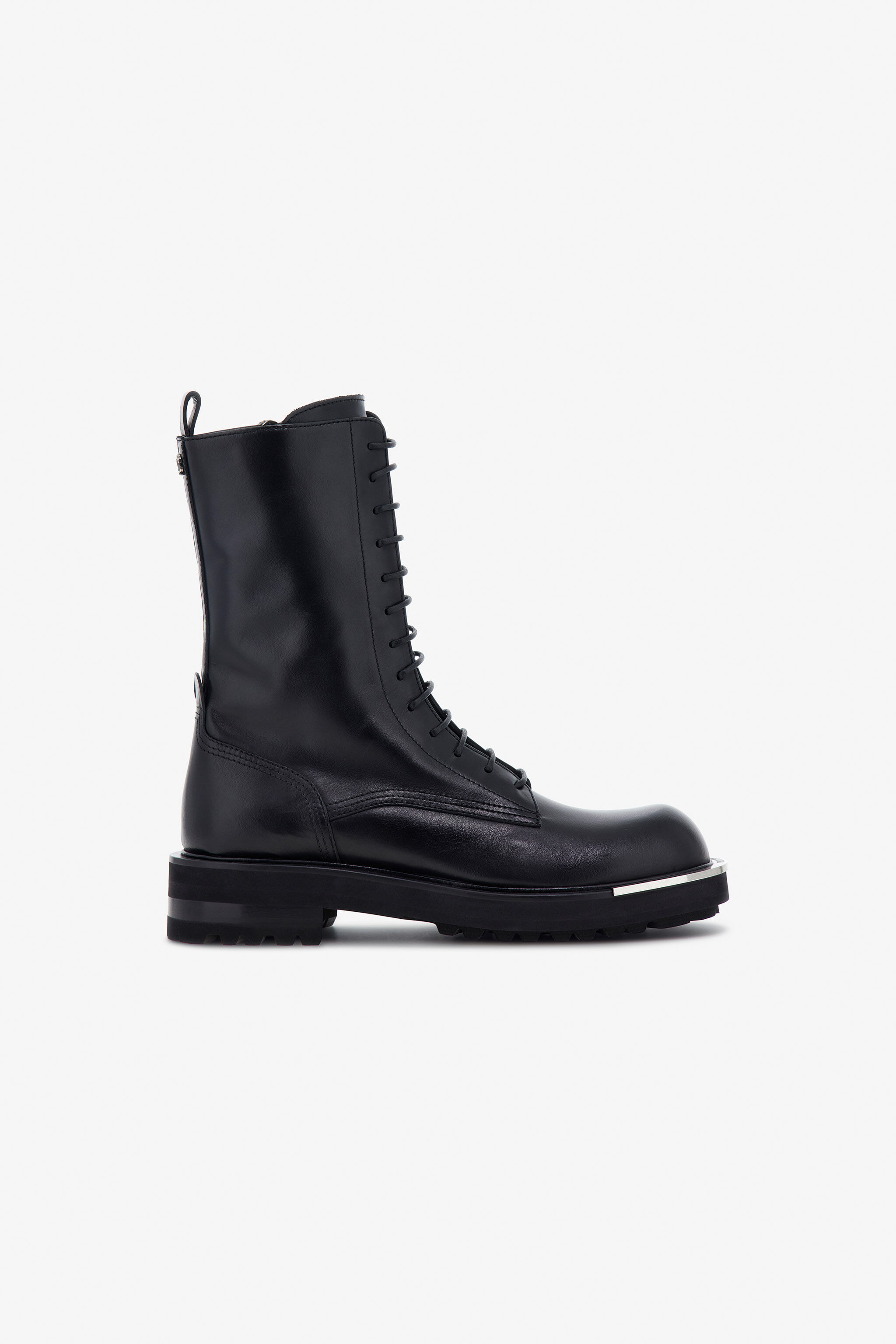 RC Botas De Combate Con Cordones Negras RC Botas De Combate Con Cordones Negras Negro TRS023-PZ03A