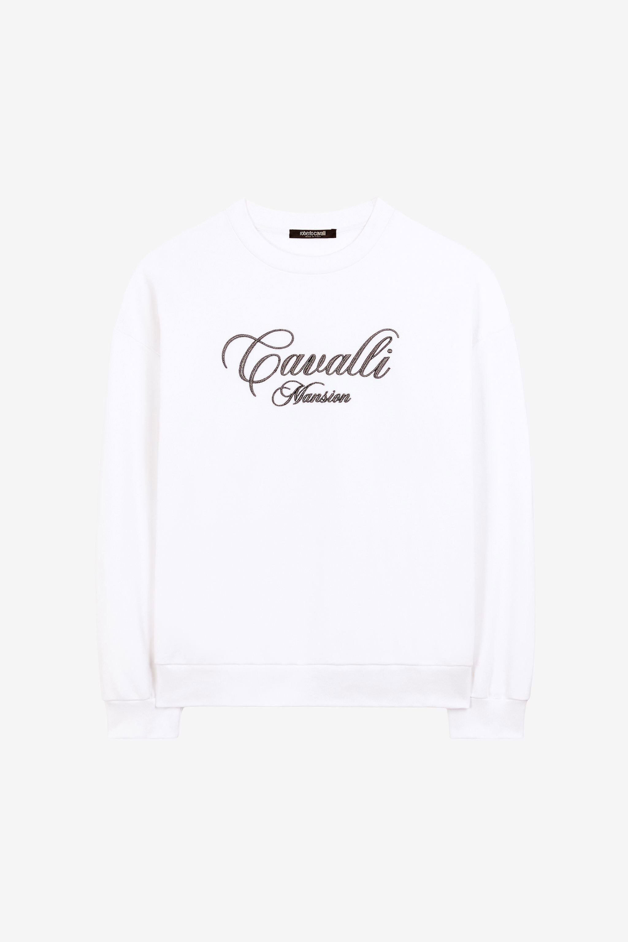 RC Logo-Embroidered Cotton Sweatshirt RC Logo-Embroidered Cotton Sweatshirt White ORT67A-CF050