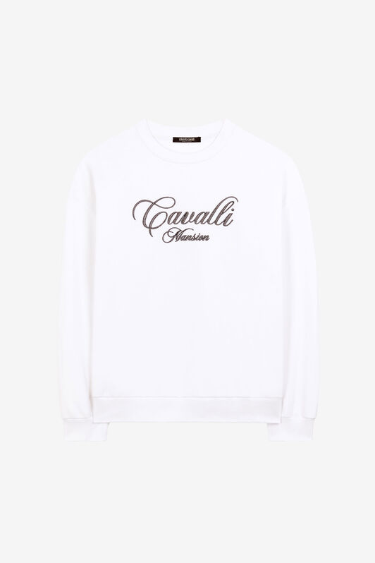 RC Logo-Embroidered Cotton Sweatshirt RC Logo-Embroidered Cotton Sweatshirt White ORT67A-CF050