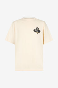 JC Cream Logo Print T-Shirt OFF WHITE VFT071-VF115
