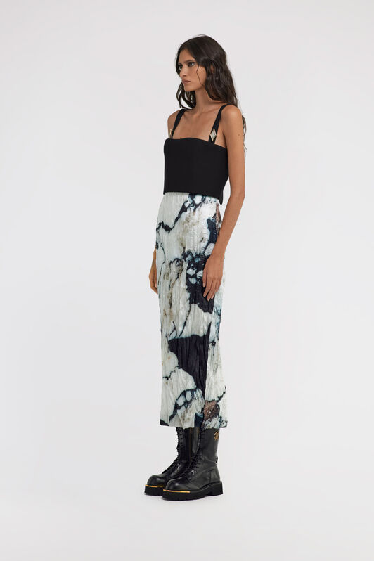 RC Marble print Dress RC Marble print Dress Schwarz/Weiß TWT108-7NN18