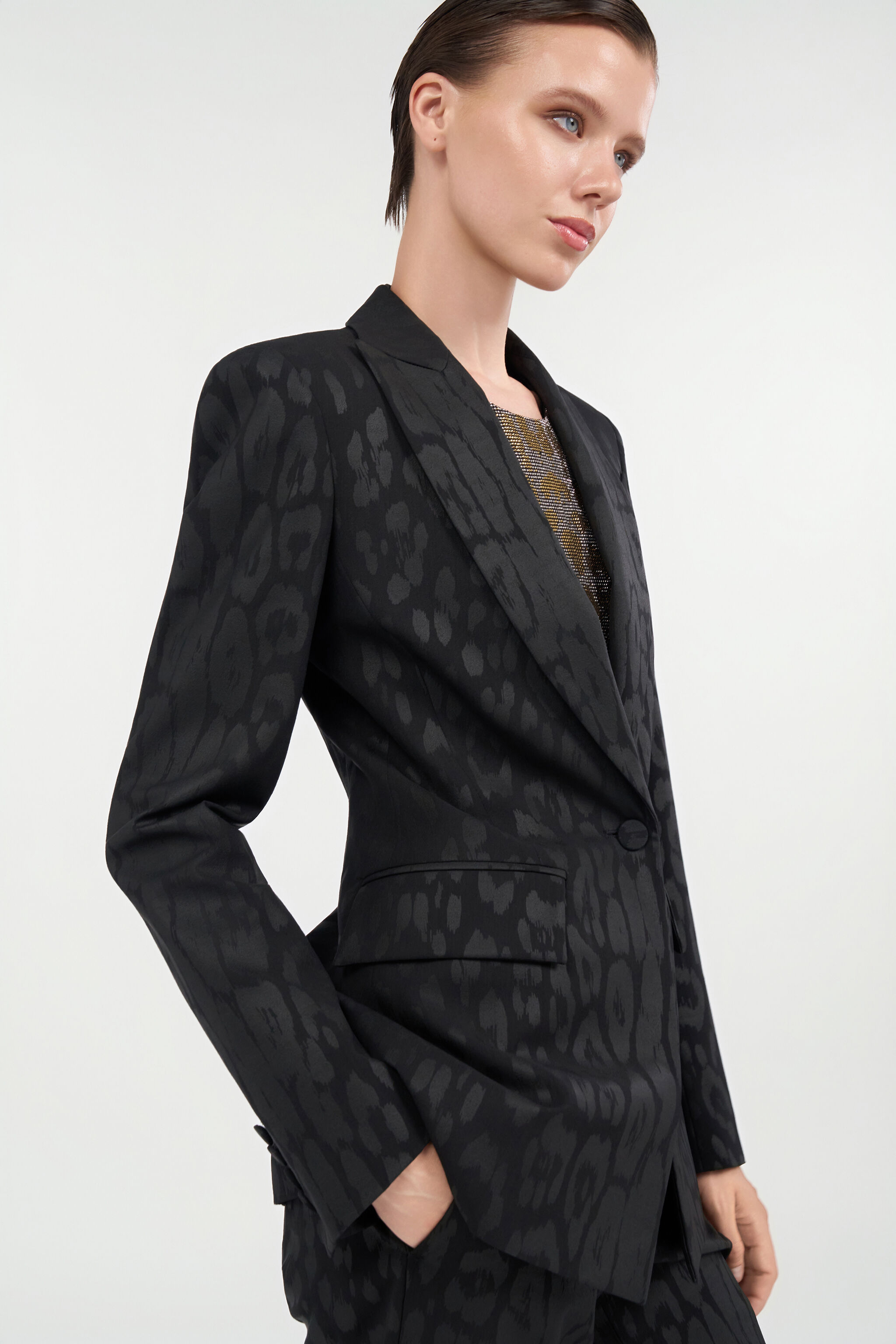 Plain Jacket in BLACK for Women | Roberto Cavalli®