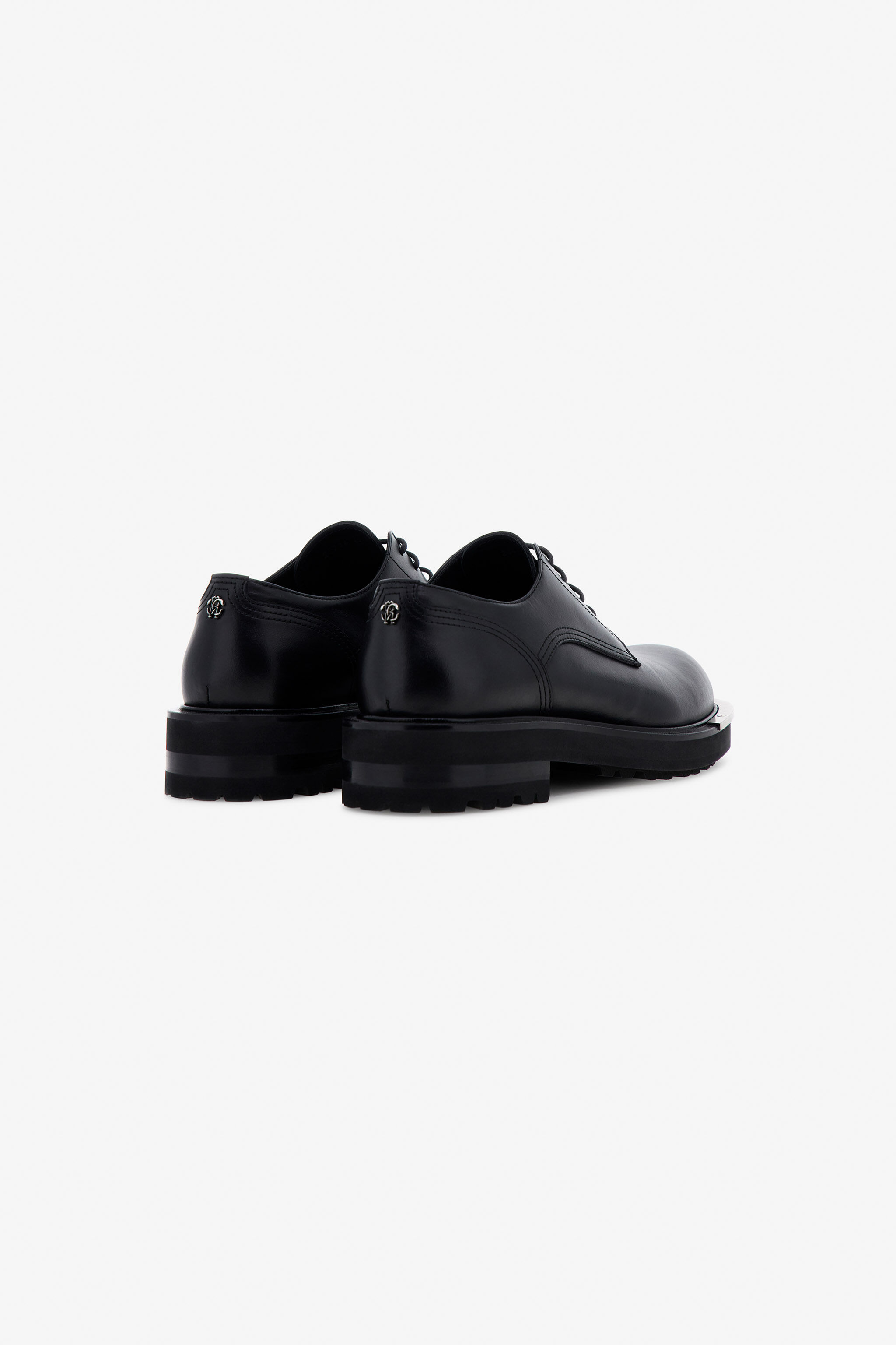 RC Black Laced-Up Shoes With Metal Detail RC Black Laced-Up Shoes With Metal Detail Black TRS026-PZA90