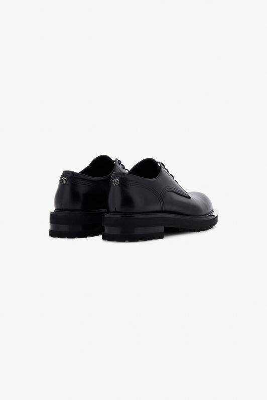 RC Black Laced-Up Shoes With Metal Detail RC Black Laced-Up Shoes With Metal Detail Black TRS026-PZA90